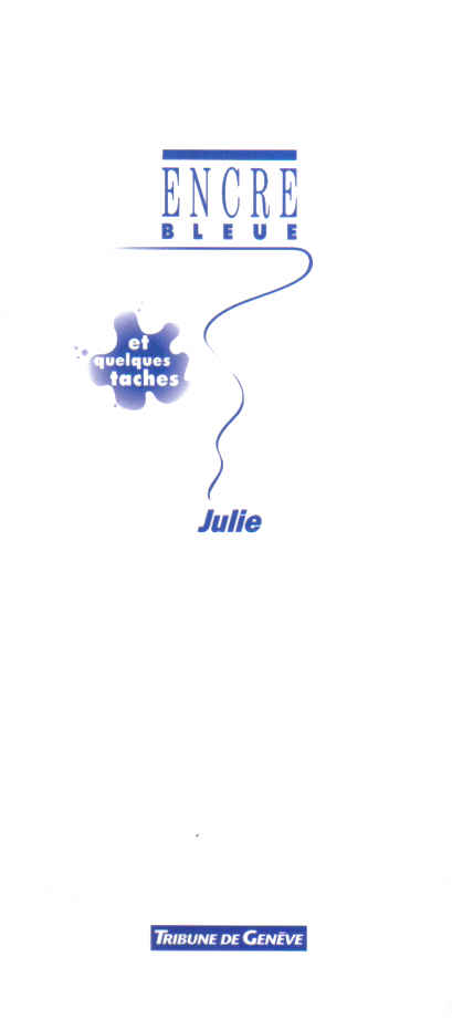 julie encre bleue et quelques taches tribune de genève